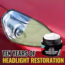 Car Headlight Restoration Polishing Kit - Scratch Remover & Oxidation Cleaner Repair Paste for Headlamp Assembly