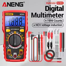 ANENG SZ303 Smart Digital Multimeter 1999 Count Professional AC/DC Voltage Current Electrical Data Retention High Precision Tool